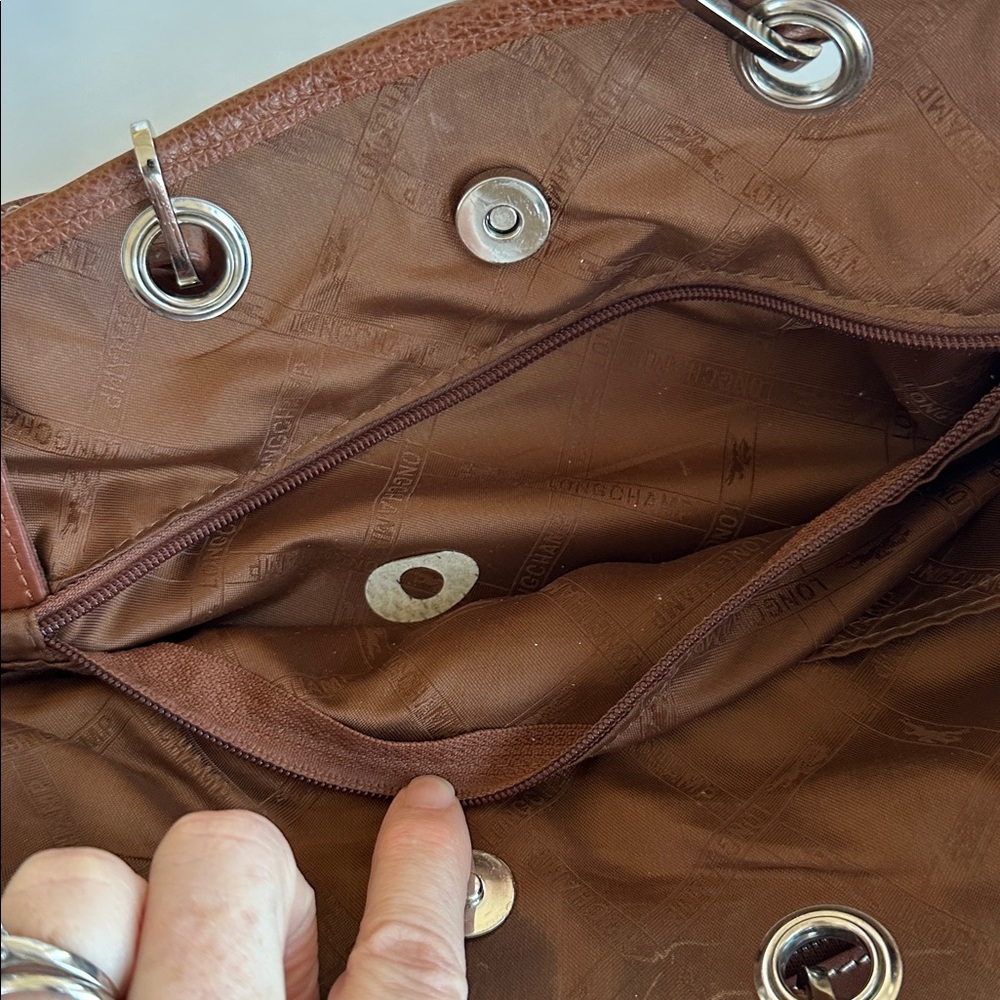 Longchamp Pebble Leather Vintage Tote - Picture 13 of 14